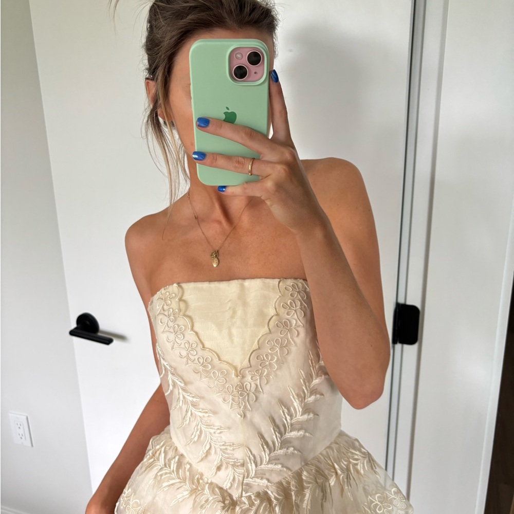 Betsey Johnson strapless mini dress